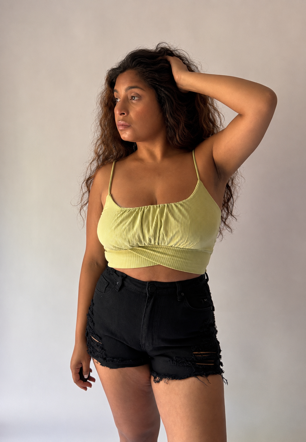 Colorful Tie-Waist Cami Top