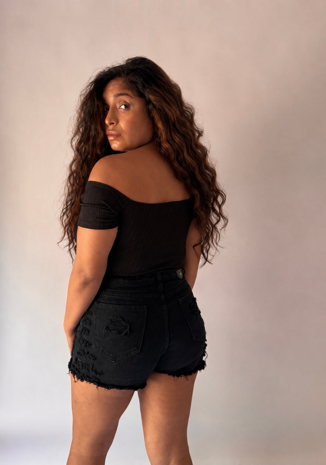 Off-Shoulder Ruched Crop Top