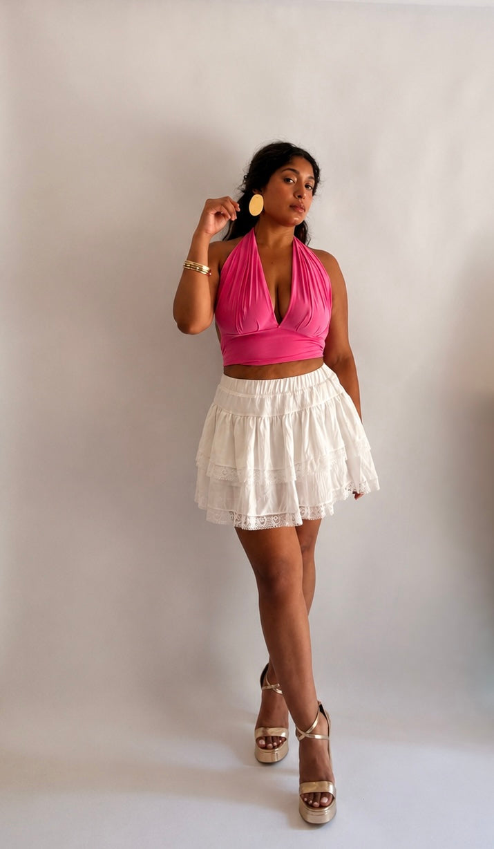 Tesoro Multi-Way Halter Crop Top