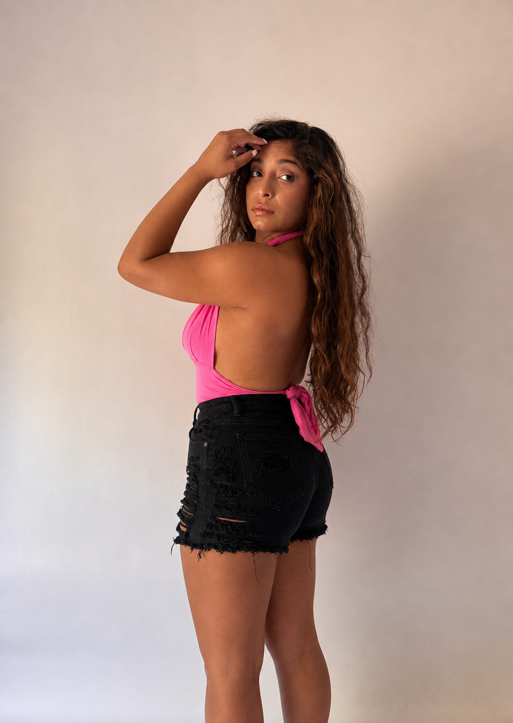 Tesoro Multi-Way Halter Crop Top