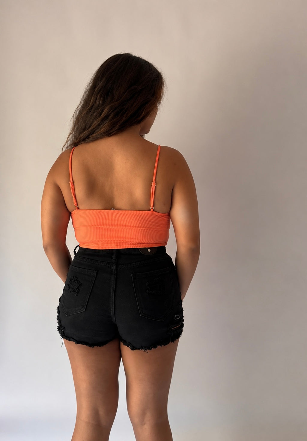 Colorful Tie-Waist Cami Top