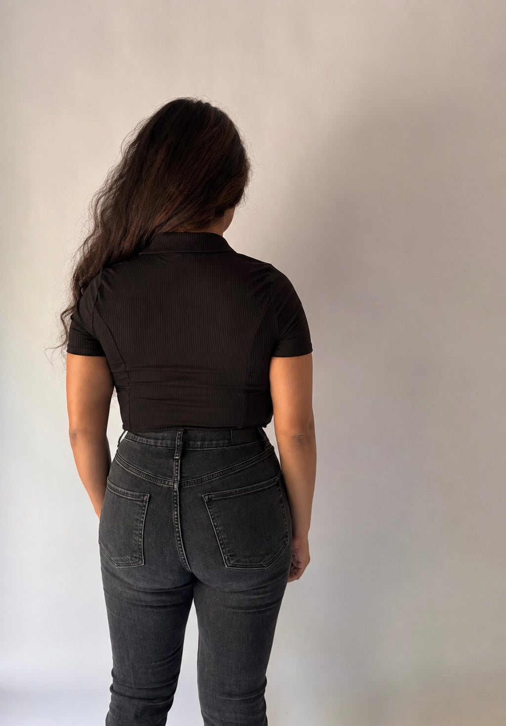 Fitted Lace-Up Night-Out Top