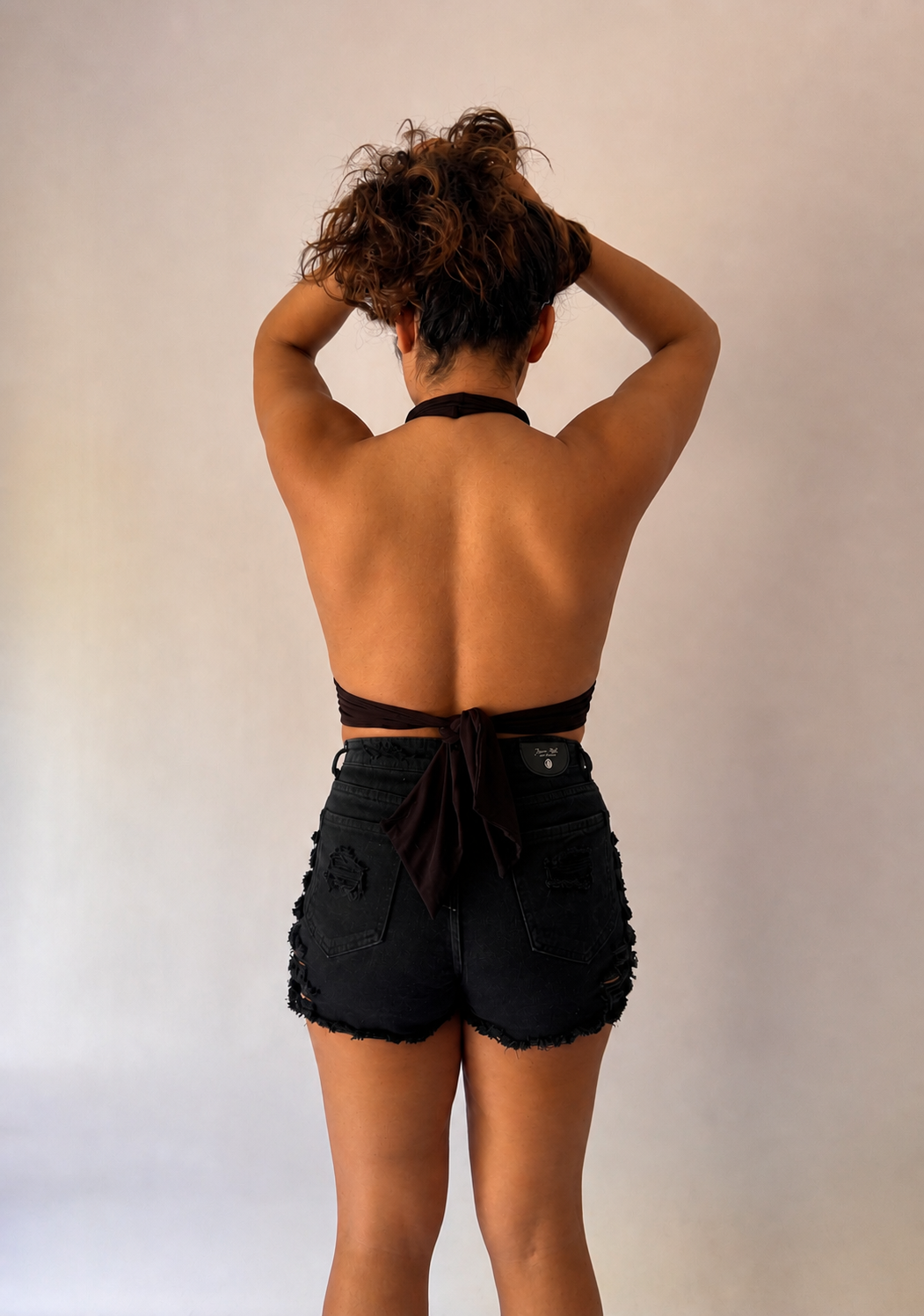 Tesoro Multi-Way Halter Crop Top