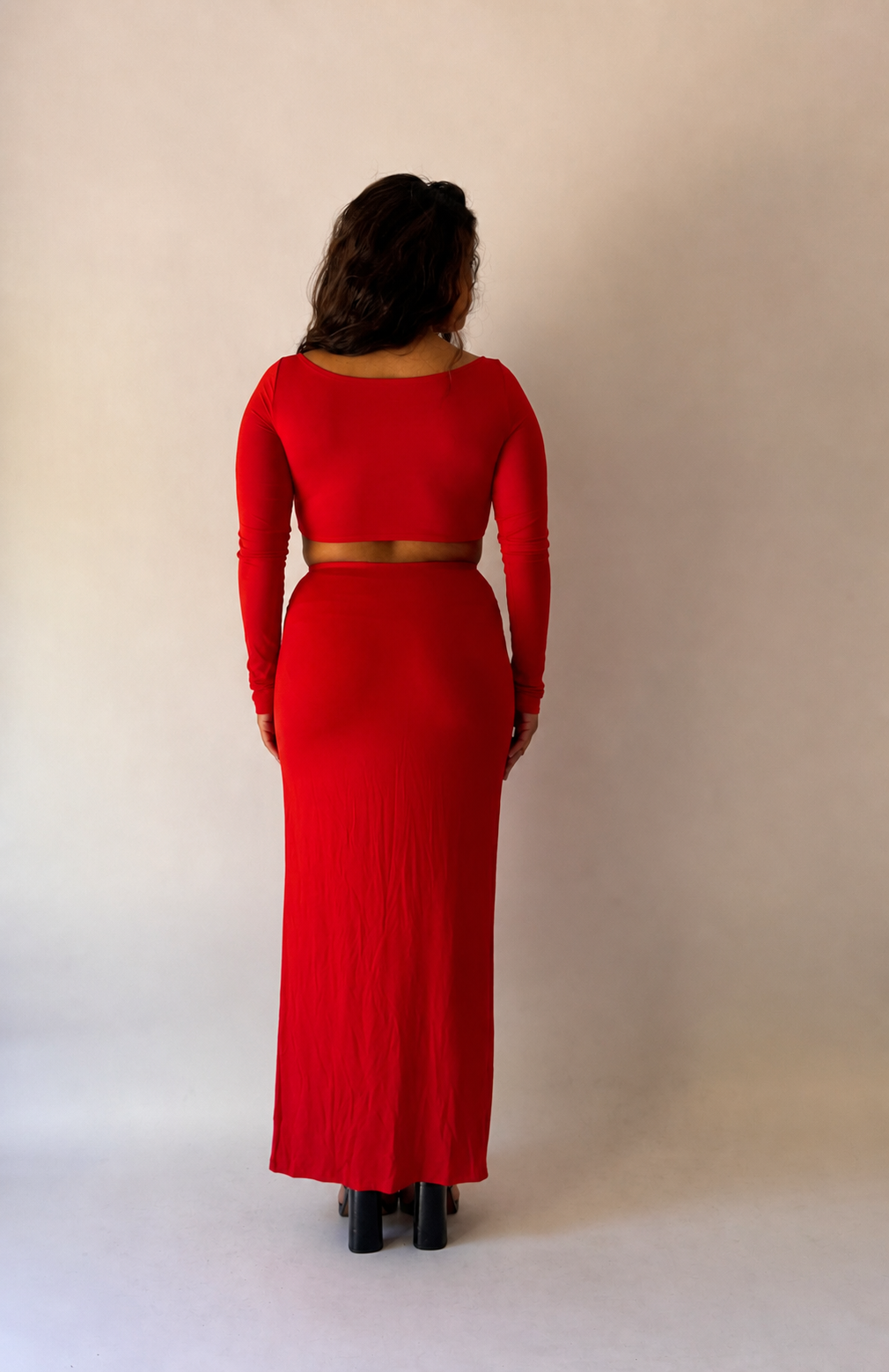 Dulce Tie-Front Long Sleeve Maxi Set