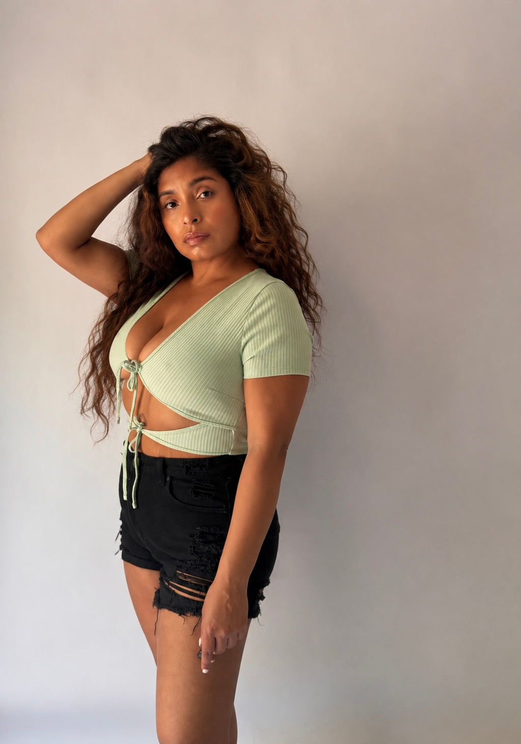 Double Tie-Front Top