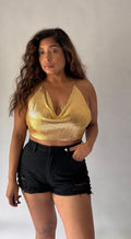 Encanto Chainmail Cowl Halter Top