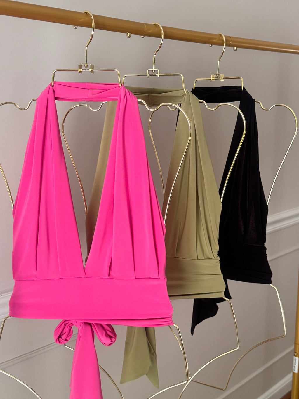 Tesoro Multi-Way Halter Crop Top