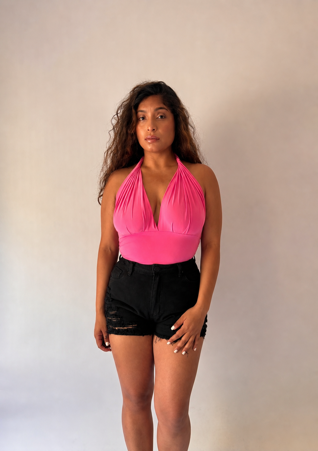 Tesoro Multi-Way Halter Crop Top