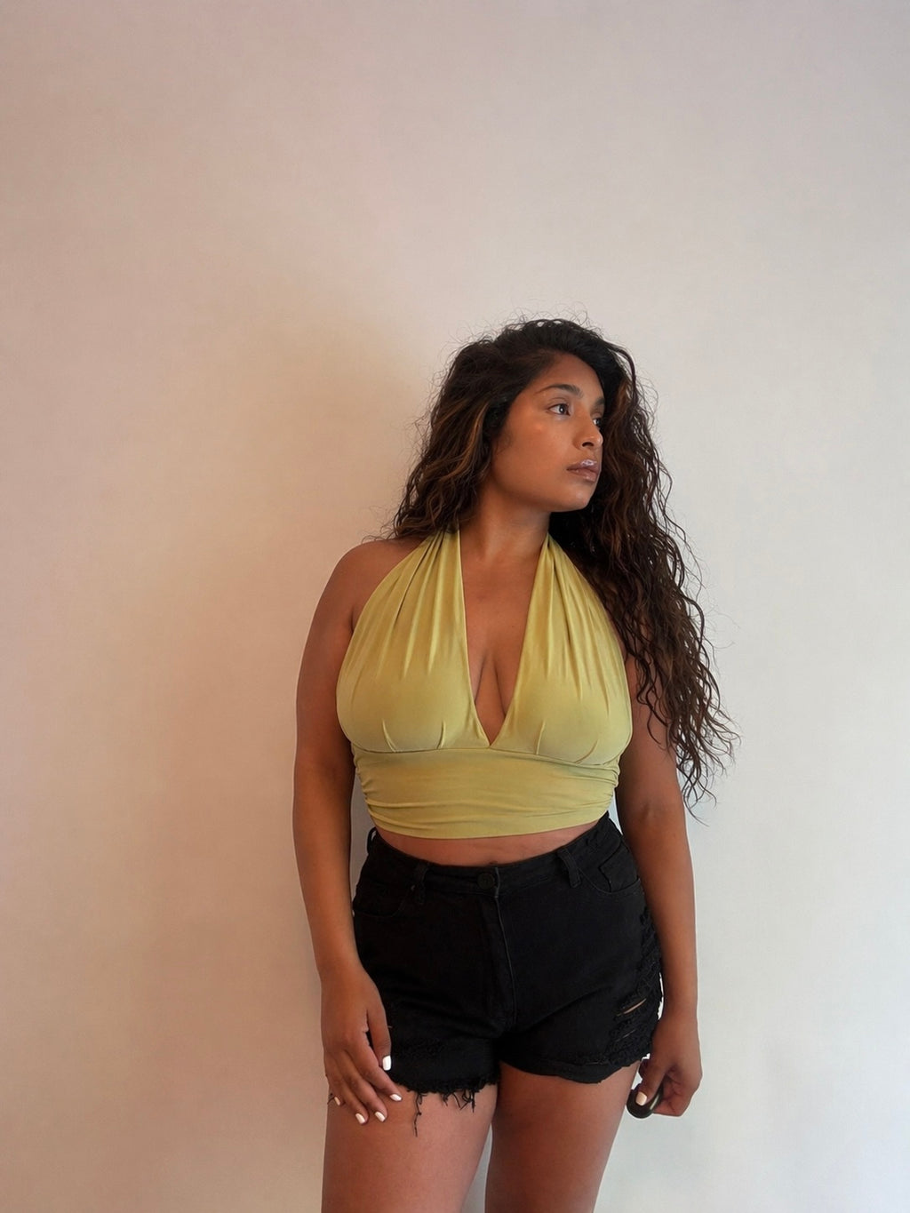 Tesoro Multi-Way Halter Crop Top
