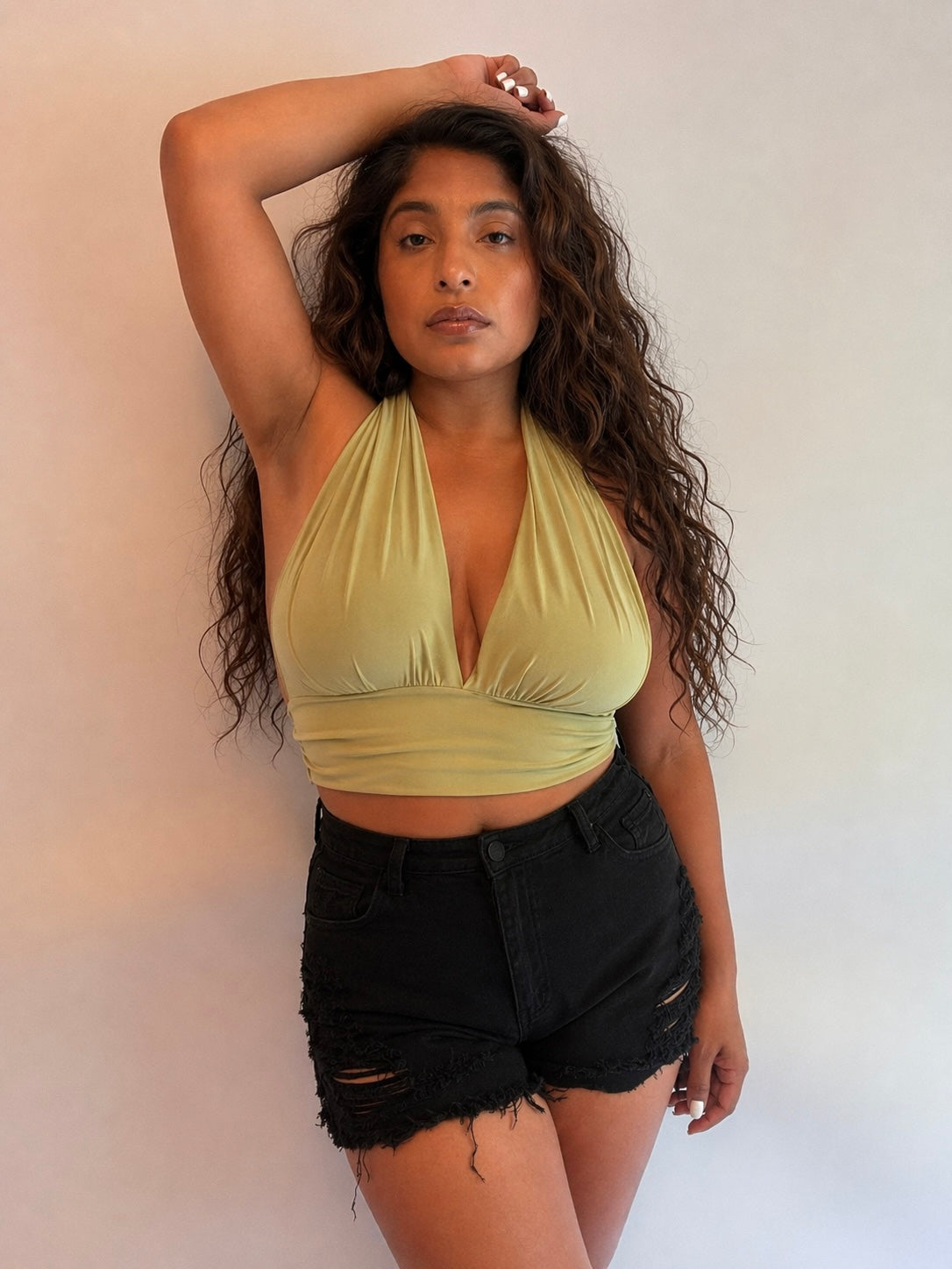 Tesoro Multi-Way Halter Crop Top