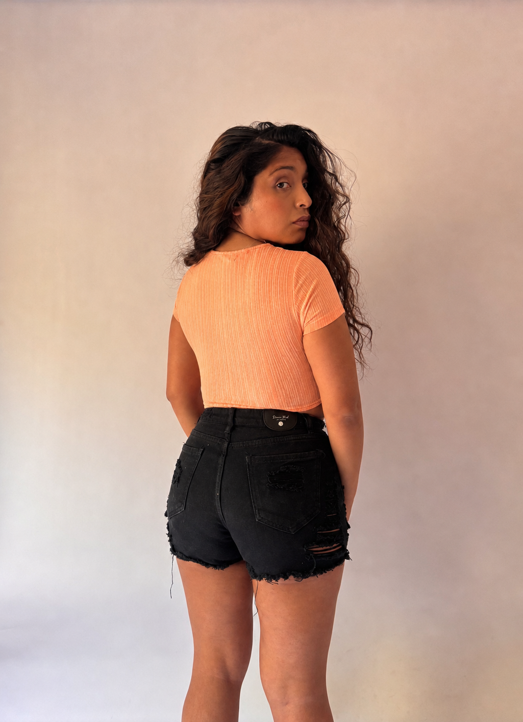 Ribbed Short Sleeve Crop Top