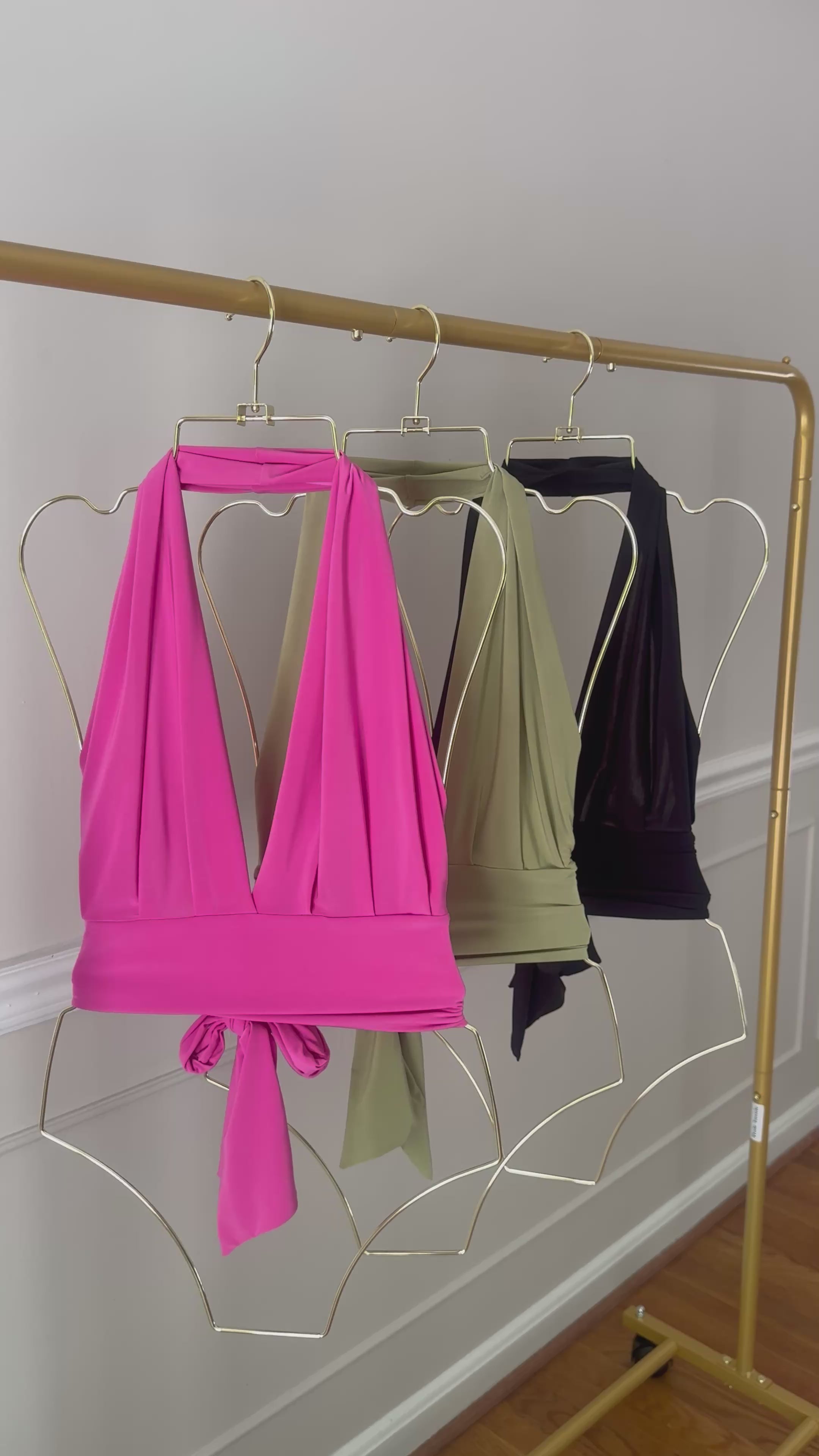Tesoro Multi-Way Halter Crop Top
